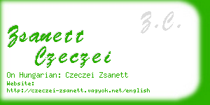 zsanett czeczei business card